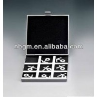 Aluminum Tic Tac Toe XO Chess set/Travel Game Set